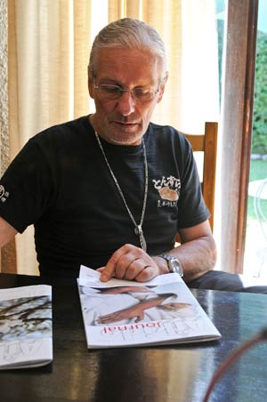 Gildo Mezzo pendant de l'entrevue 2009.